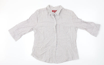Mens UK Size 44 L.O.G.G White  Button-Up Short Sleeve Casual Shirt