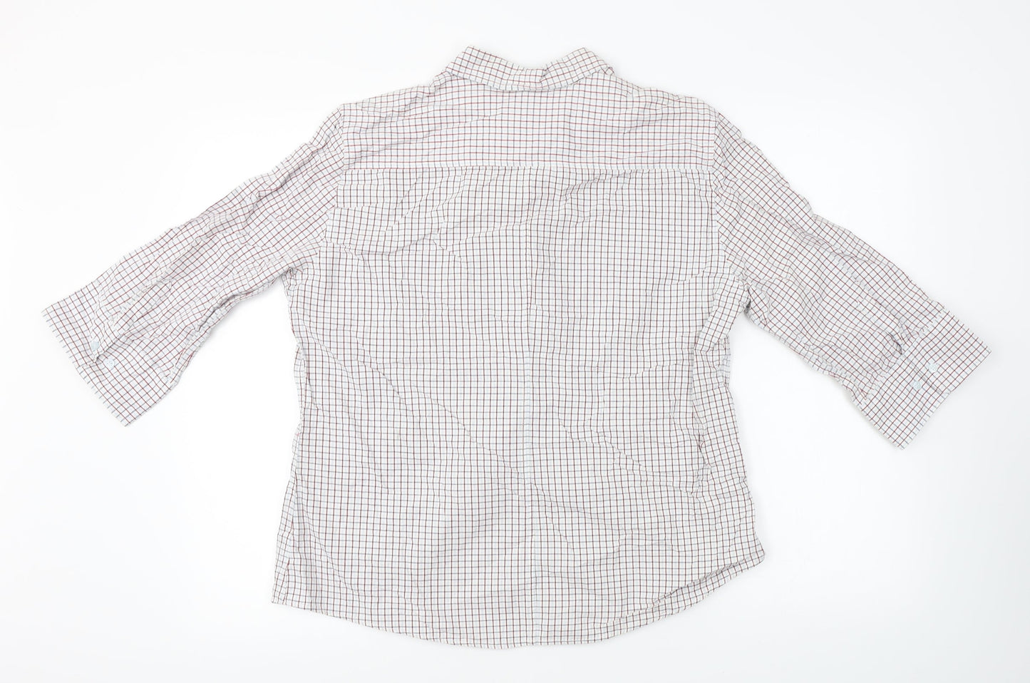 Mens UK Size 44 L.O.G.G White  Button-Up Short Sleeve Casual Shirt