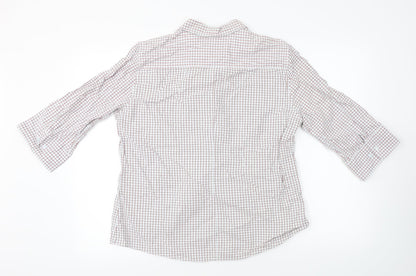 Mens UK Size 44 L.O.G.G White  Button-Up Short Sleeve Casual Shirt
