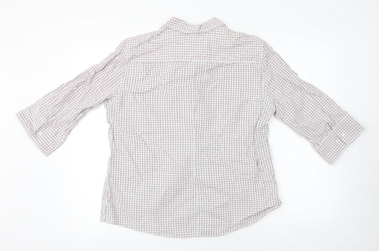 Mens UK Size 44 L.O.G.G White  Button-Up Short Sleeve Casual Shirt