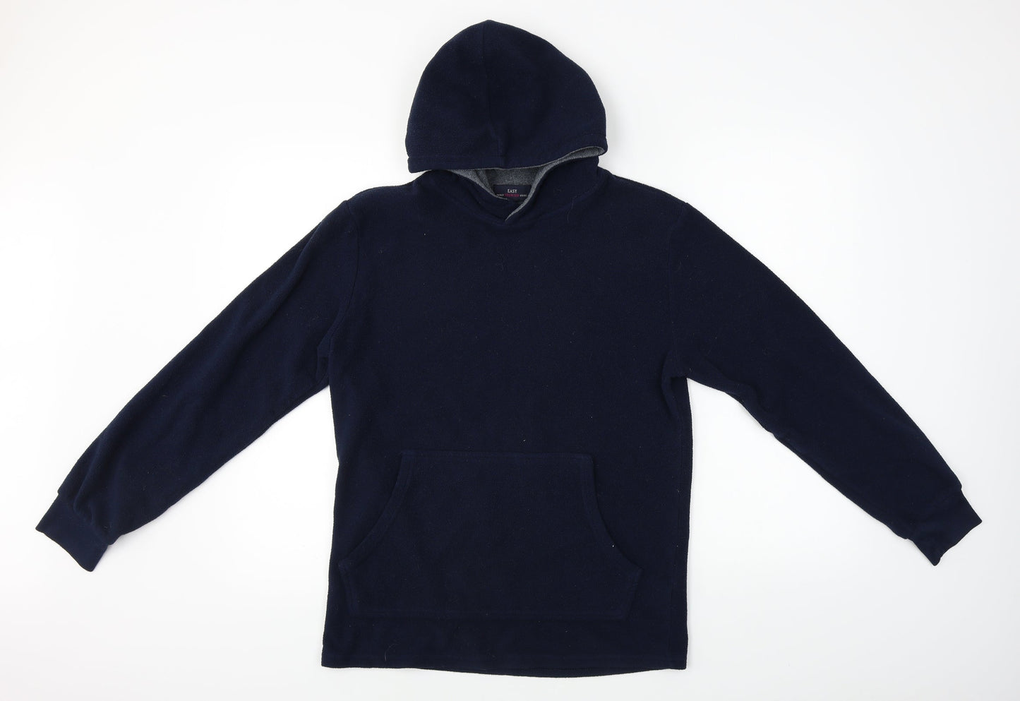 Mens UK Size S Easy Blue Pullover Hoodie