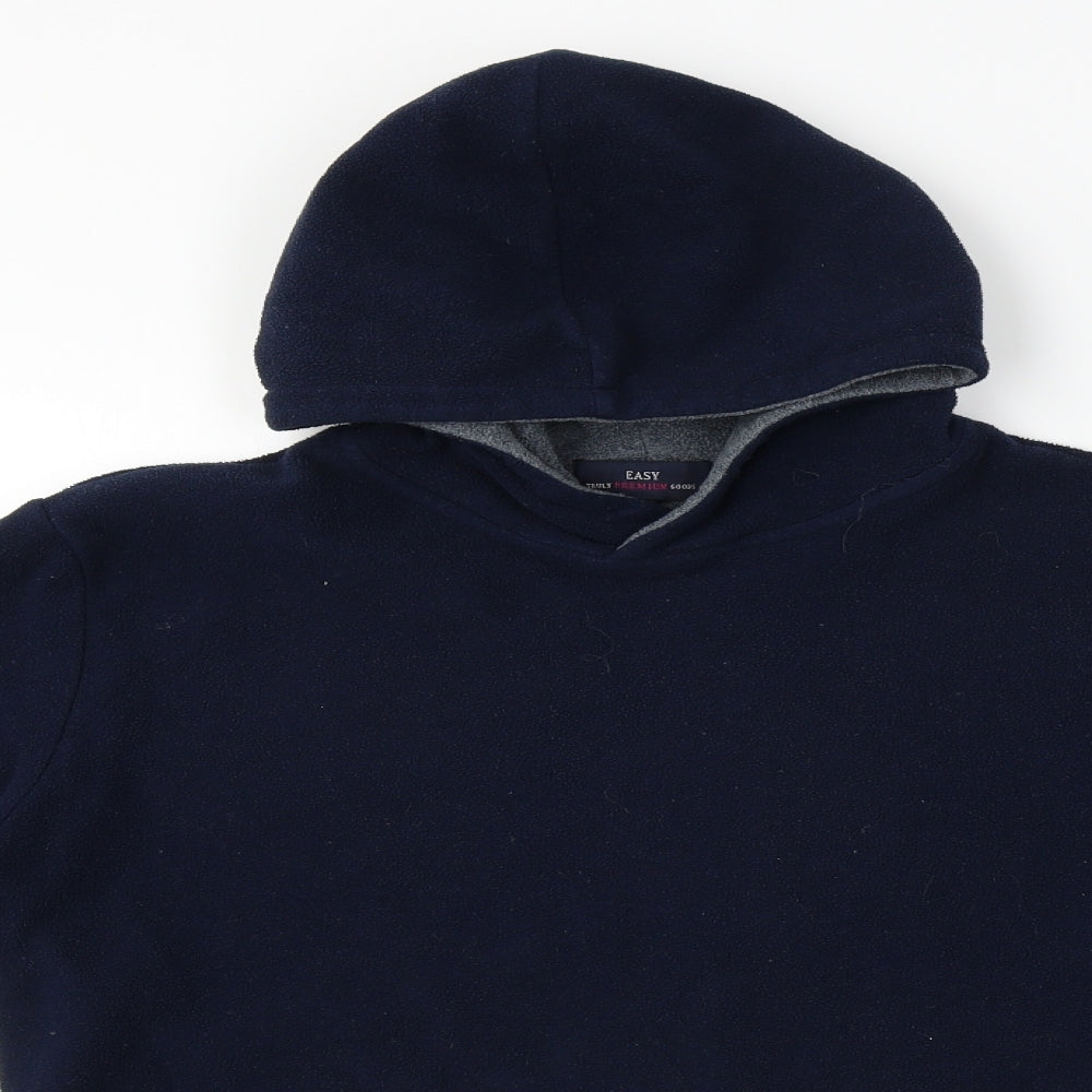 Mens UK Size S Easy Blue Pullover Hoodie
