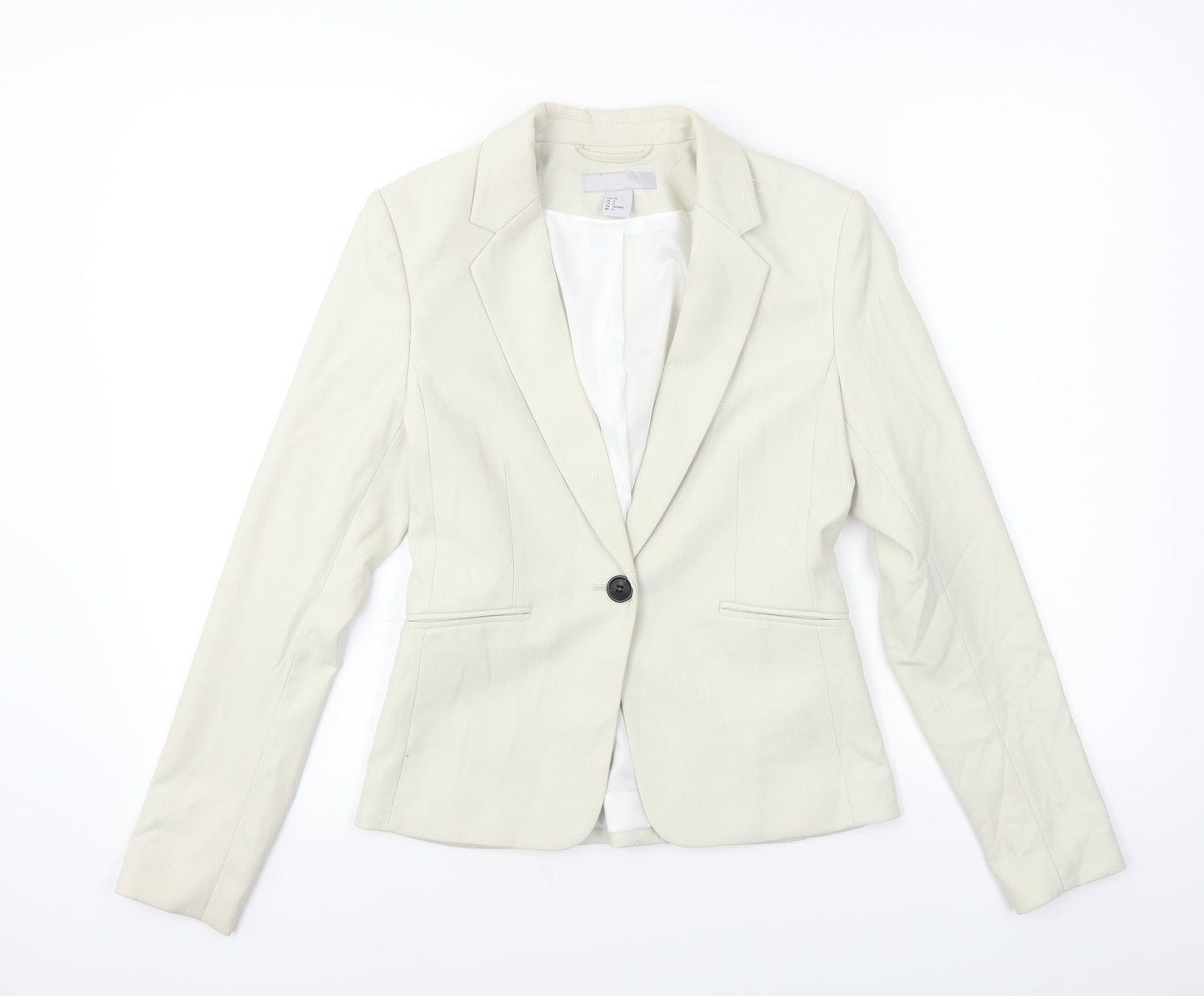 H&M  Womens Beige   Jacket Coat Size 4