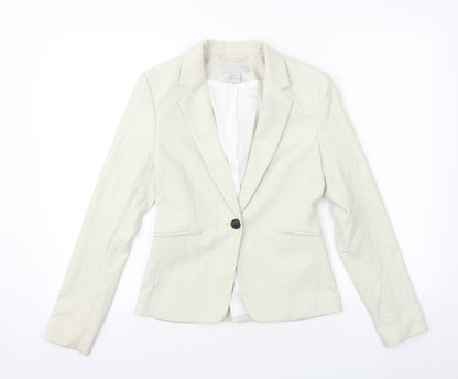 H&M  Womens Beige   Jacket Coat Size 4