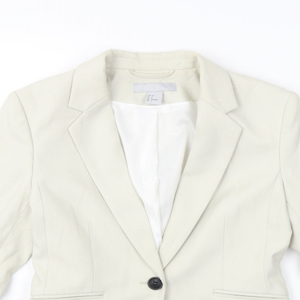 H&M  Womens Beige   Jacket Coat Size 4
