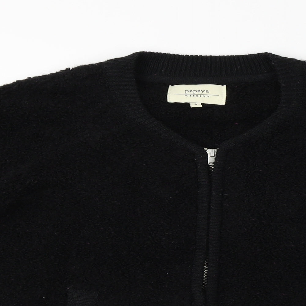 Papaya  Womens Black   Jacket Coat Size S