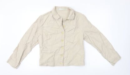 Kaliko Womens Beige   Jacket Coat Size 10