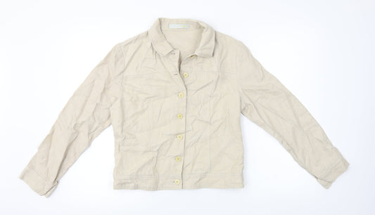 Kaliko Womens Beige   Jacket Coat Size 10