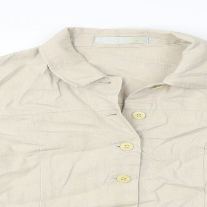 Kaliko Womens Beige   Jacket Coat Size 10