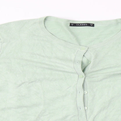 Dunnes Stores Womens Green   Cardigan Jumper Size M