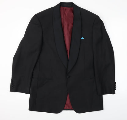 Mens UK Size 38 Scott&taylor Regular Black Suit Jacket
