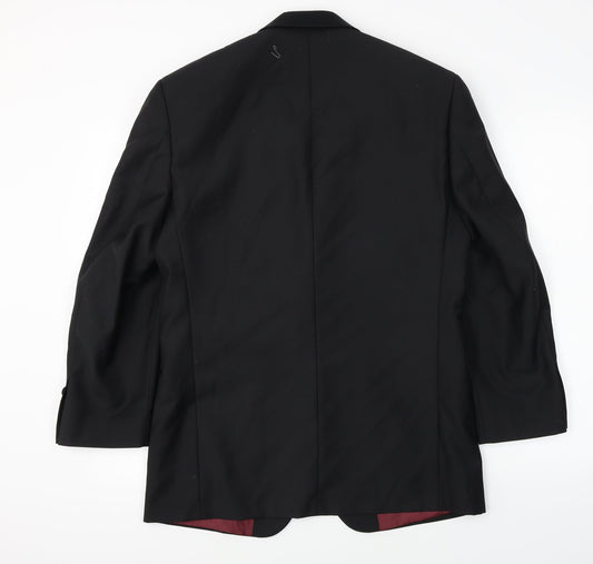 Mens UK Size 38 Scott&taylor Regular Black Suit Jacket