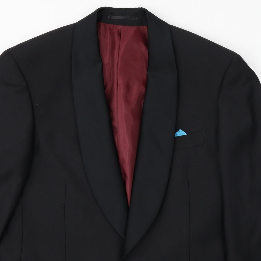 Mens UK Size 38 Scott&taylor Regular Black Suit Jacket