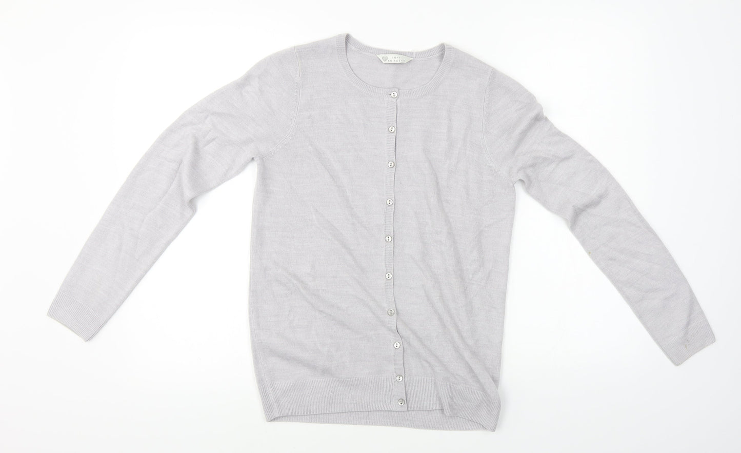 love knitwear   Womens Grey   Cardigan Jumper Size 8