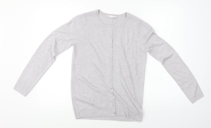 love knitwear   Womens Grey   Cardigan Jumper Size 8