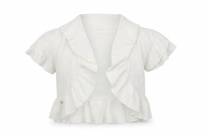 Front view of Principles women’s white cardigan jumper, size S