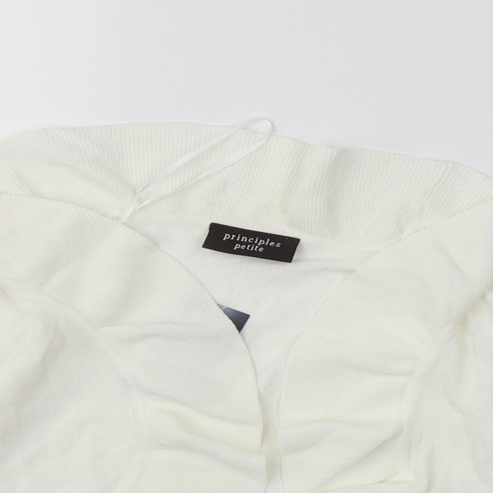 Principles  Womens White   Cardigan Jumper Size S