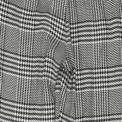 H&M  Womens Grey Check  Trousers  Size 10 L24 in