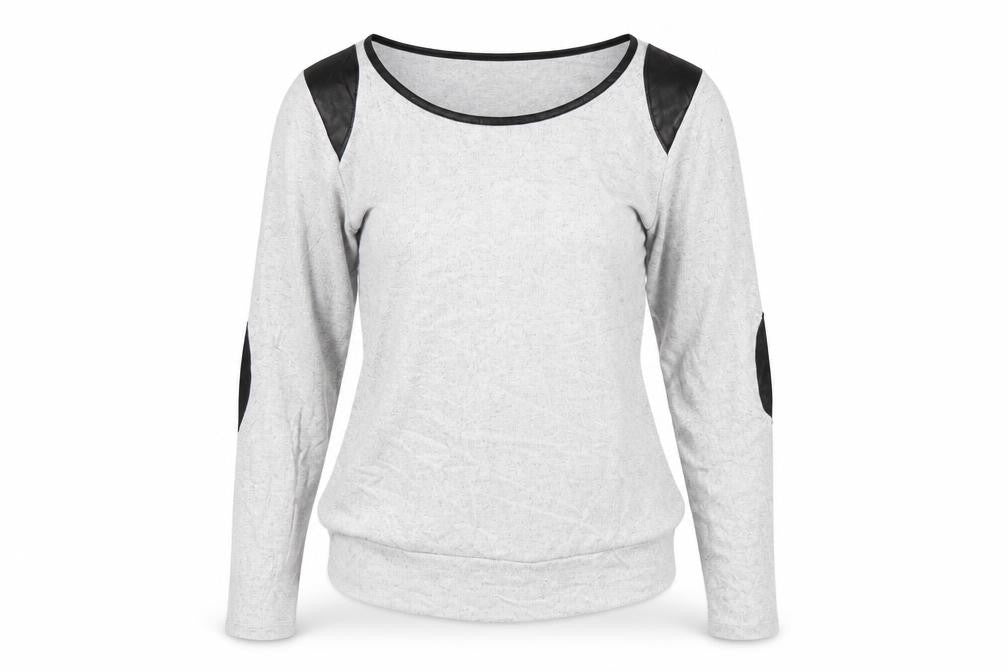 Front view of IZABEL women’s grey jumper, size UK 10