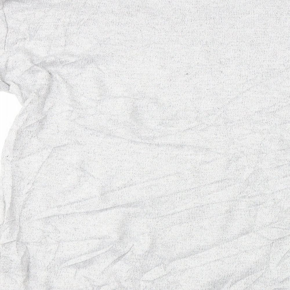 Brand and care label for IZABEL women’s grey jumper, size UK 10