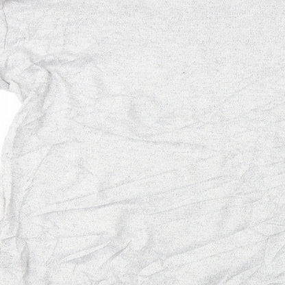 Brand and care label for IZABEL women’s grey jumper, size UK 10