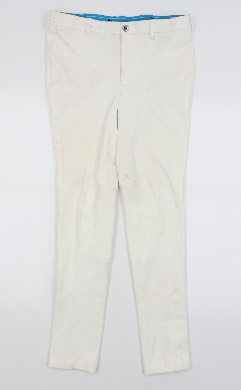 Saddlehuggers Womens White   Capri Trousers Size 32 in L28 in - Jodpurs