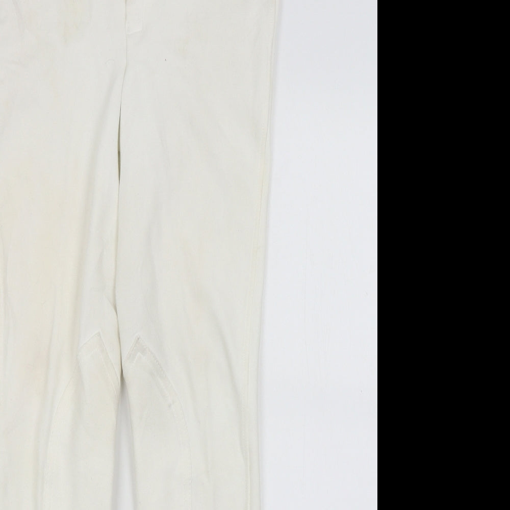 Saddlehuggers Womens White   Capri Trousers Size 32 in L28 in - Jodpurs