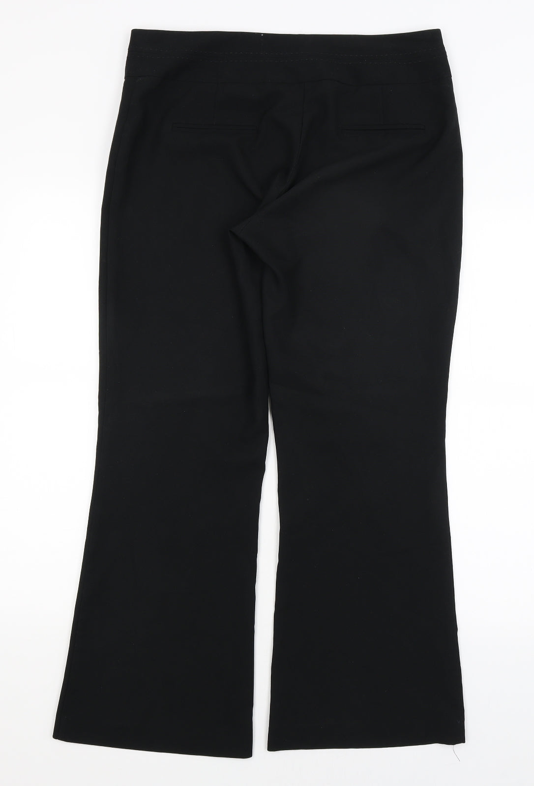 Womens UK Size 12 Dorothy Perkins Regular Fit Dress Pants Black Trousers