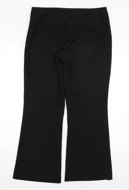 Womens UK Size 12 Dorothy Perkins Regular Fit Dress Pants Black Trousers