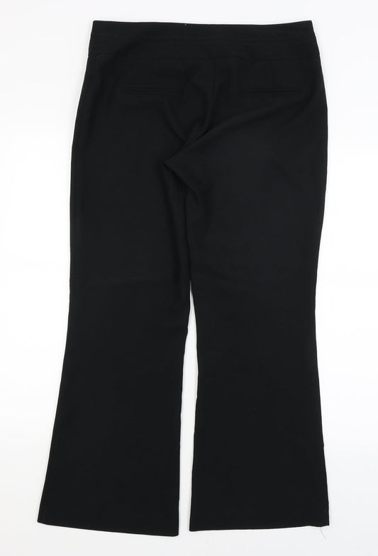 Womens UK Size 12 Dorothy Perkins Regular Fit Dress Pants Black Trousers