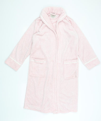 Love to Lounge Womens Pink Solid  Kimono Robe Size XS