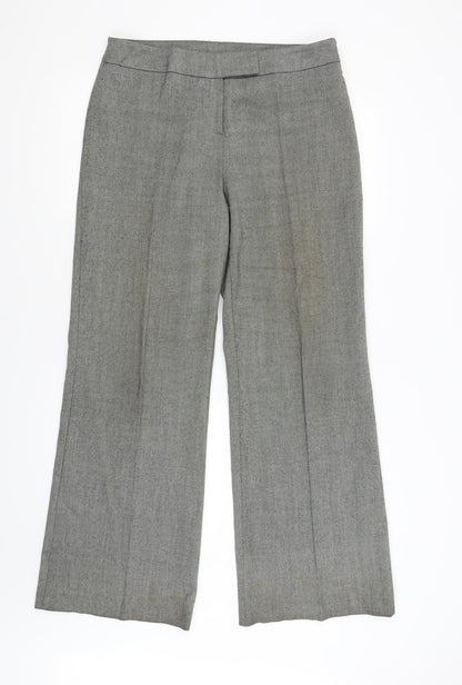 Aphora Womens Grey   Dress Pants Trousers Size 14 L31 in
