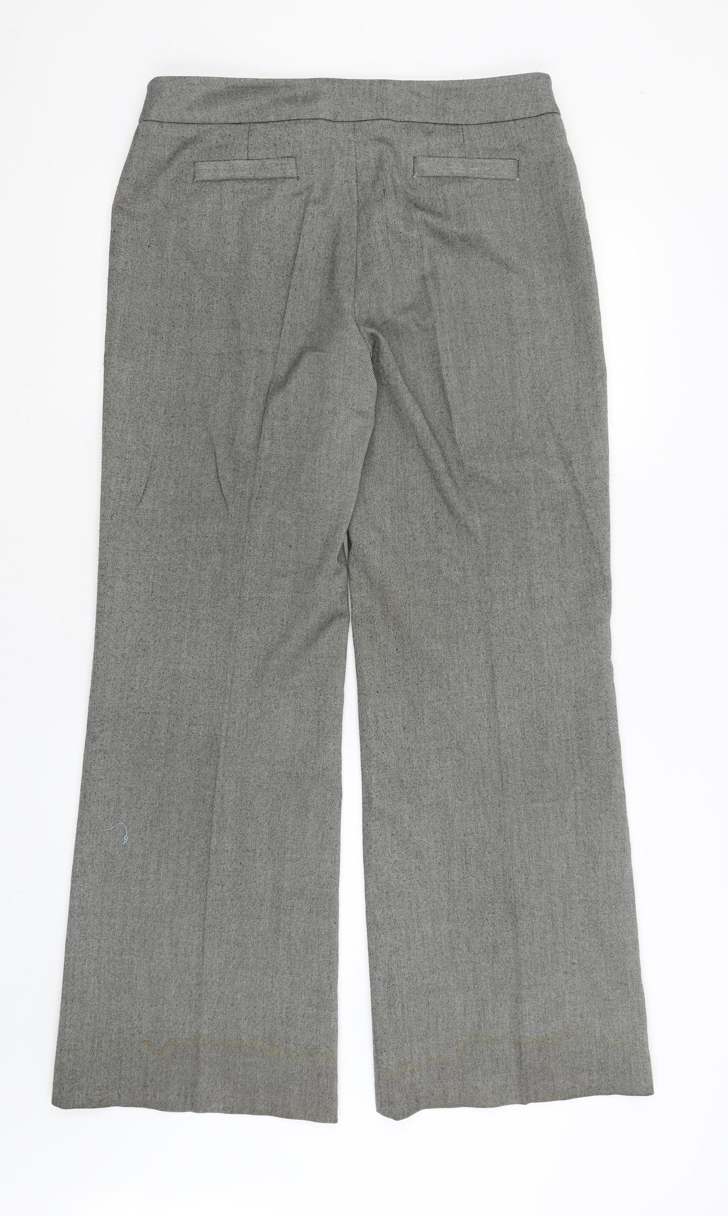Aphora Womens Grey   Dress Pants Trousers Size 14 L31 in