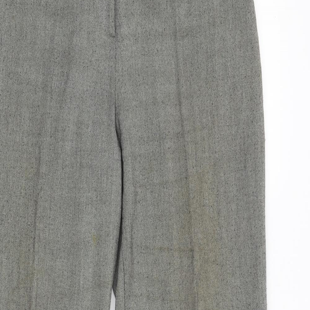 Aphora Womens Grey   Dress Pants Trousers Size 14 L31 in