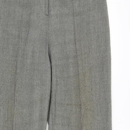 Aphora Womens Grey   Dress Pants Trousers Size 14 L31 in