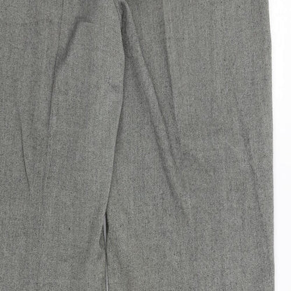 Aphora Womens Grey   Dress Pants Trousers Size 14 L31 in