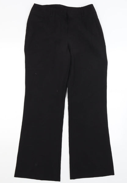 Womens UK Size 12 Dorothy Perkins Regular Fit Dress Pants Black Trousers