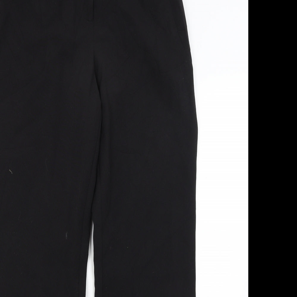 Womens UK Size 12 Dorothy Perkins Regular Fit Dress Pants Black Trousers