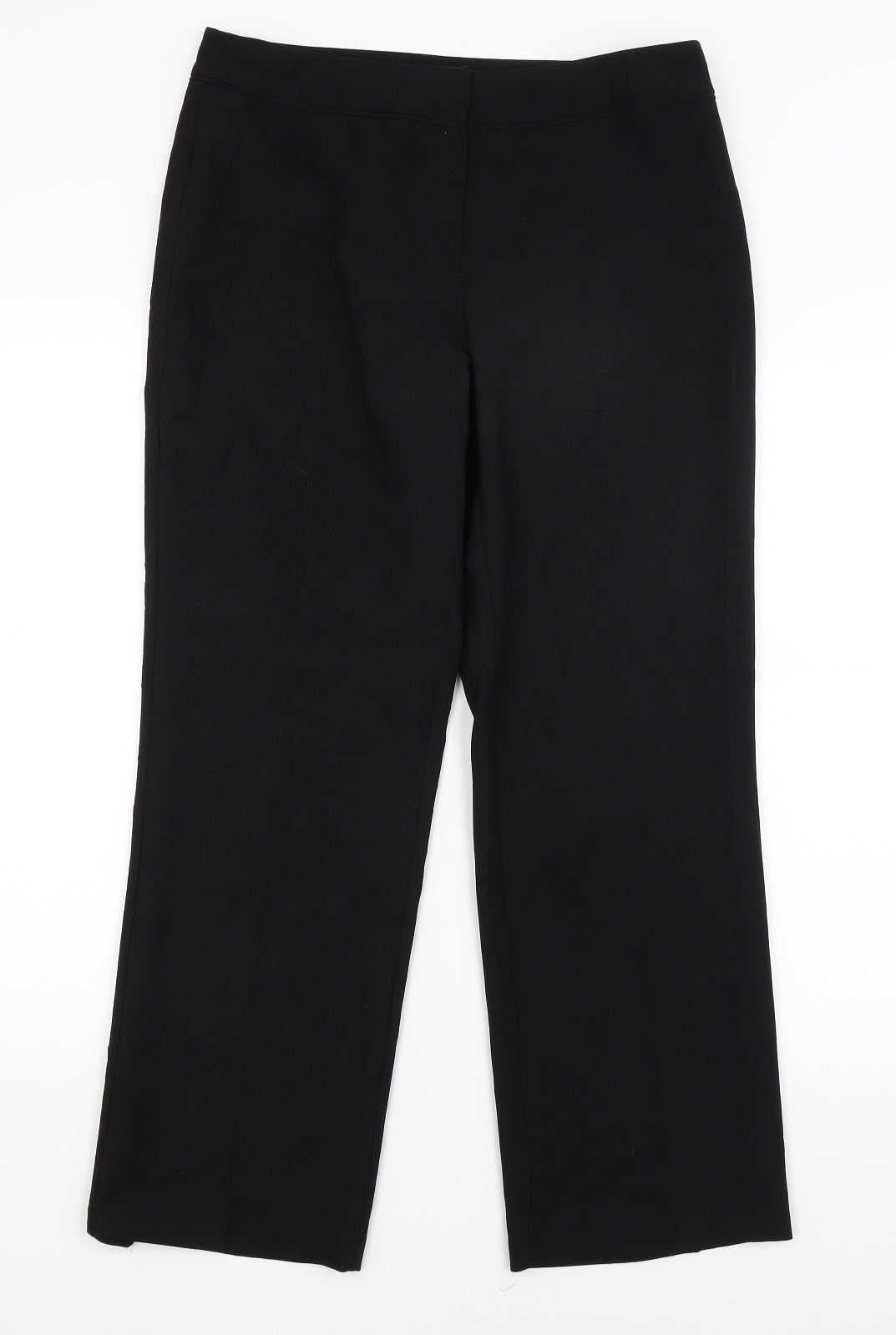 Womens UK Size 10 F&F Regular Fit  Black Trousers