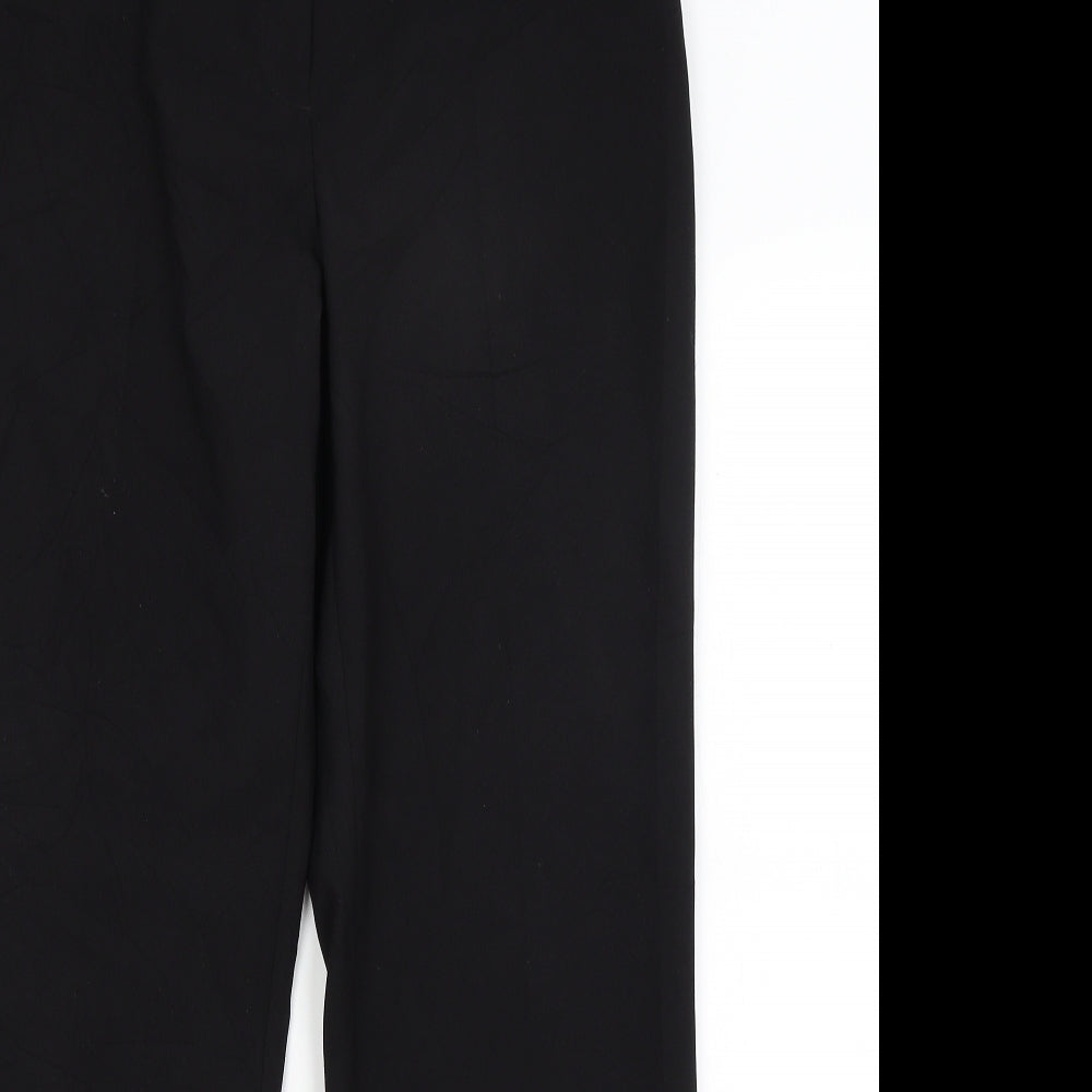 Womens UK Size 10 F&F Regular Fit  Black Trousers