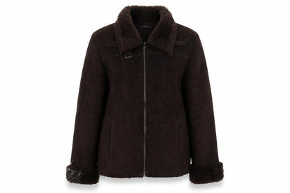 Womens UK Size 16 BM Brown Overcoat