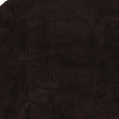 Womens UK Size 16 BM Brown Overcoat