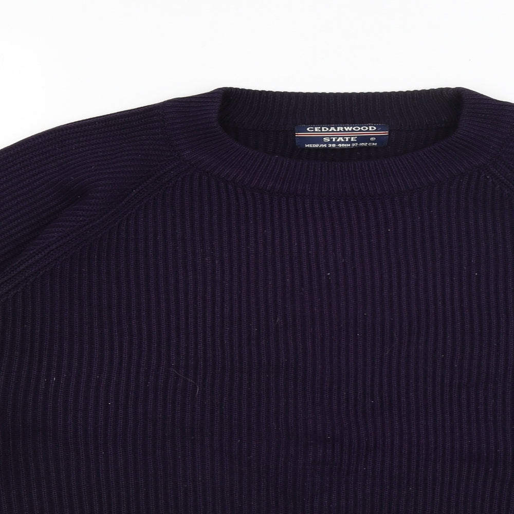 Cedar Wood State Mens Purple   Pullover Jumper Size M