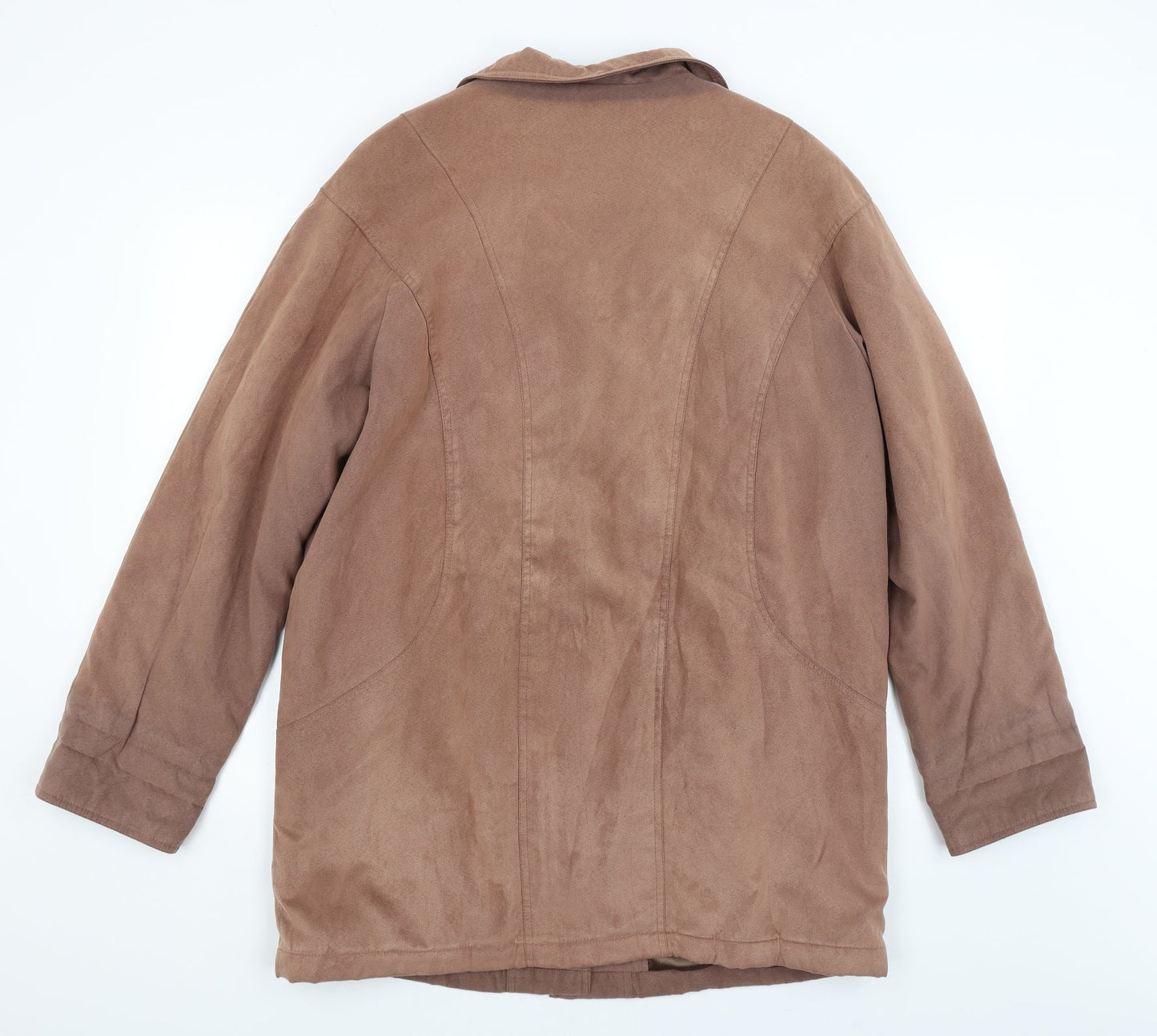 Womens UK Size 14 BHS Brown Overcoat