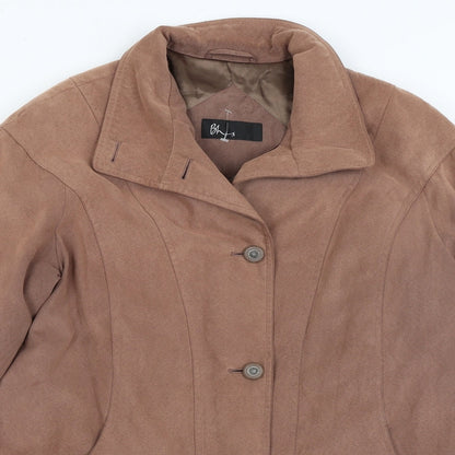 Womens UK Size 14 BHS Brown Overcoat