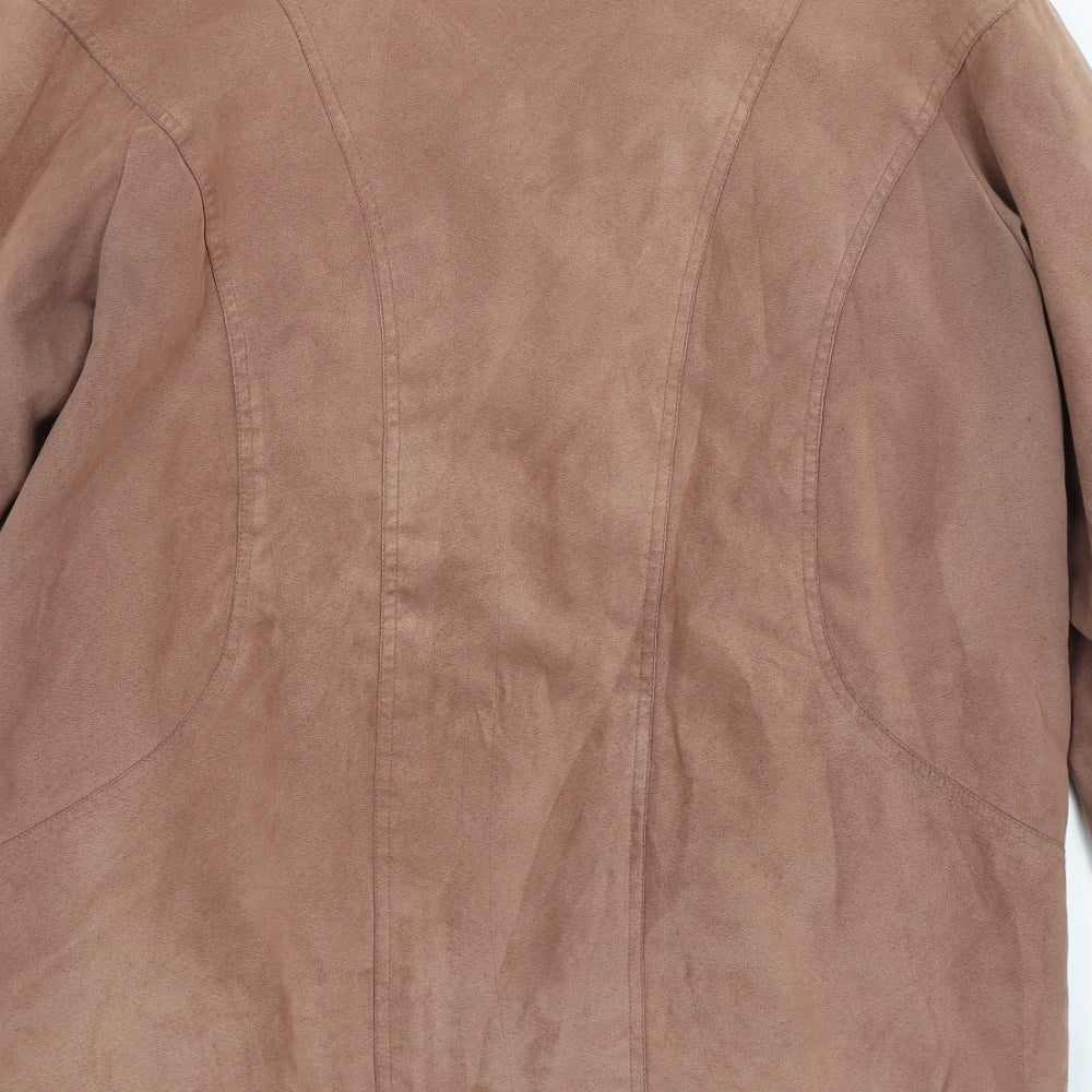 Womens UK Size 14 BHS Brown Overcoat