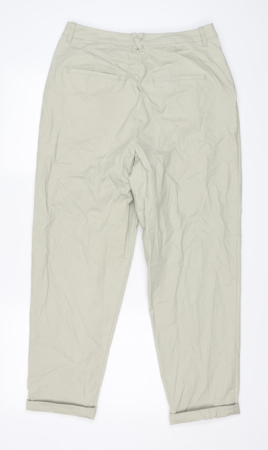 Womens UK Size 12 ASOS Regular Fit  Beige Trousers