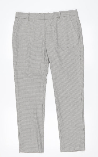Mango Womens Grey   Trousers  Size 38 L27 in