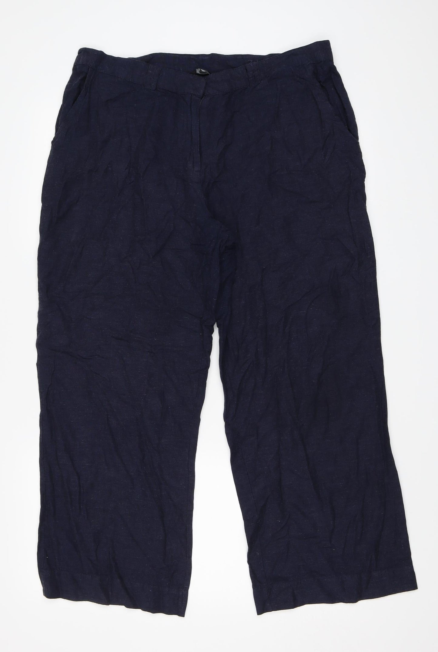 Womens UK Size 16 Joanna Hope Regular Fit  Blue Trousers