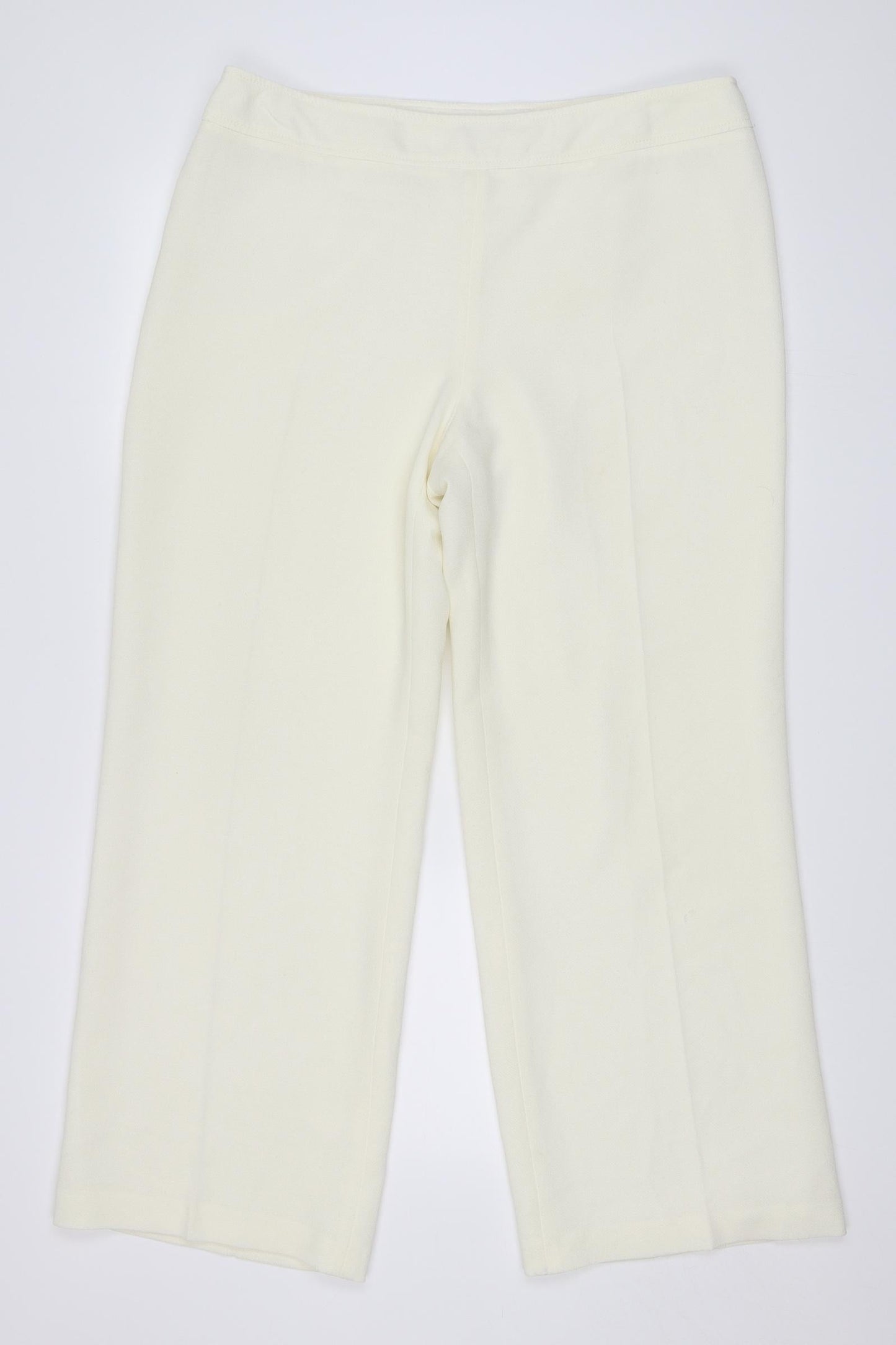 CC Womens Ivory   Trousers  Size 16 L29.5 in